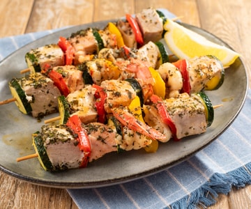 Brochettes de poisson