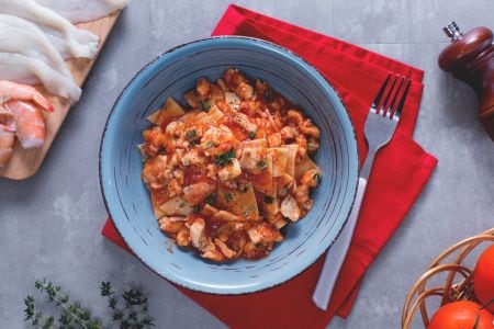 Maltagliati au ragoût de poisson