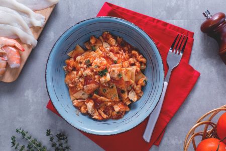 Maltagliati au ragoût de poisson