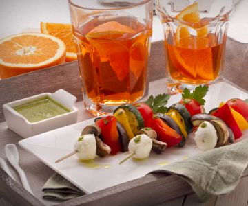 Brochettes de légumes grillés