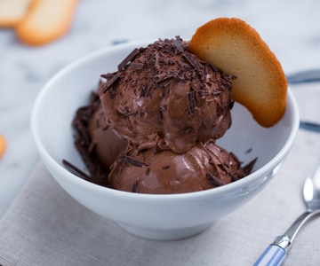 Glace au chocolat