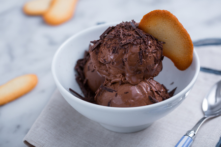 Glace au chocolat