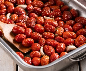 Tomates cerises confites