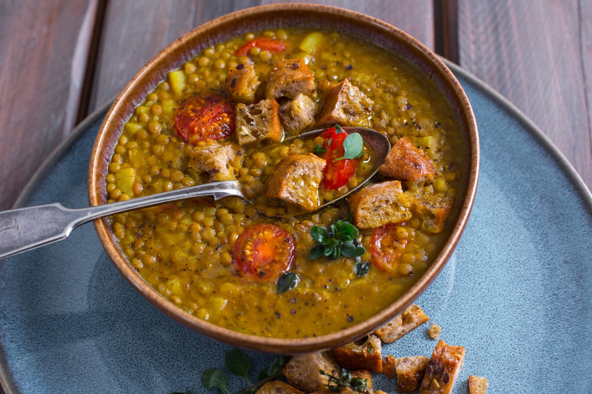 Soupe de lentilles