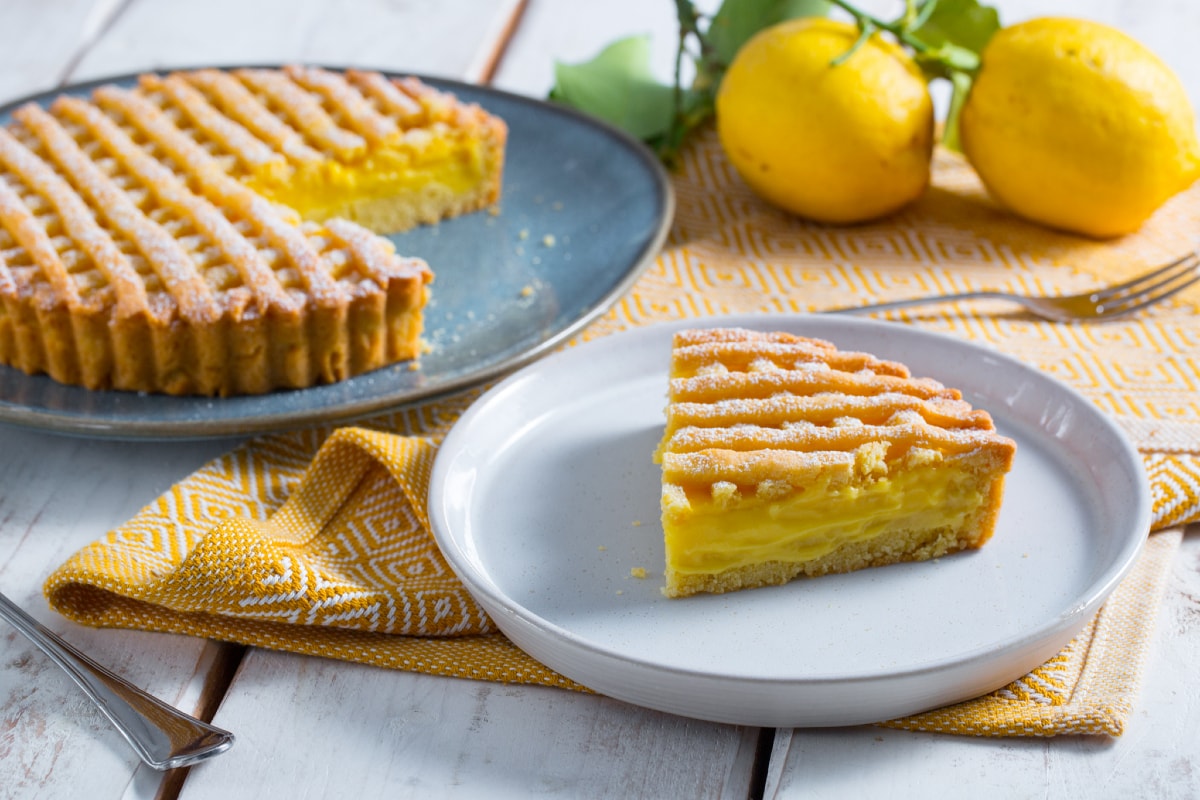 Tarte au citron avec pâte à l'huile