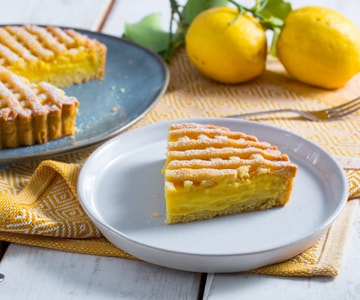 Tarte au citron avec pâte à l'huile