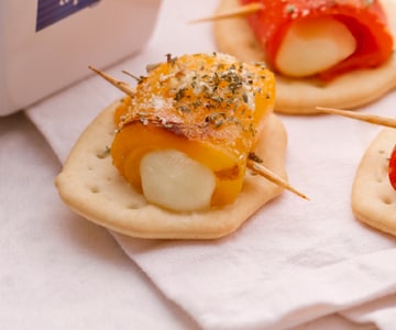 Fougasses aux poivrons et scamorza