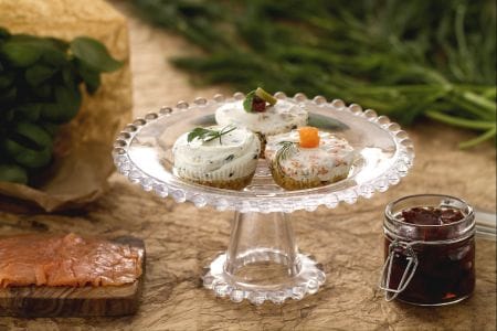 Cheesecake salées aux herbes