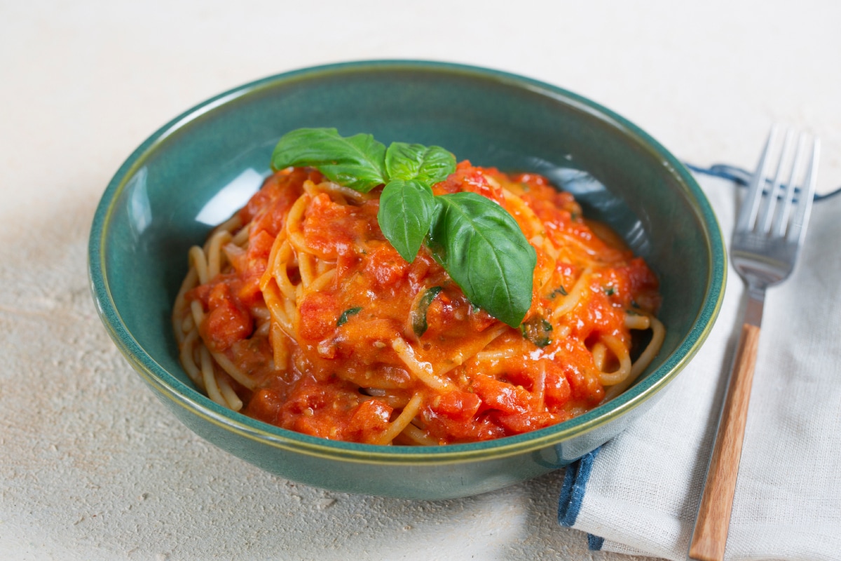 Spaghetti aux trois tomates