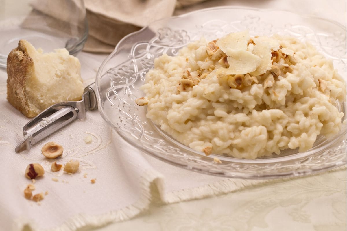 Risotto au Castelmagno et aux noisettes