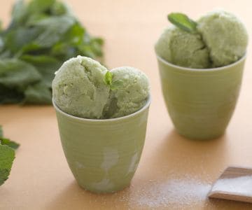 Sorbet à la menthe