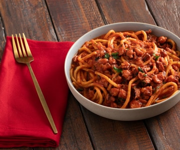 Spaghetti à la guitare avec ragoût de poulpe