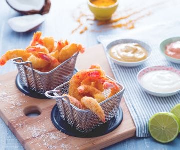 Crevettes à la noix de coco