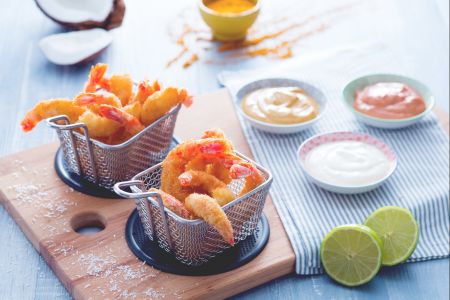 Crevettes à la noix de coco