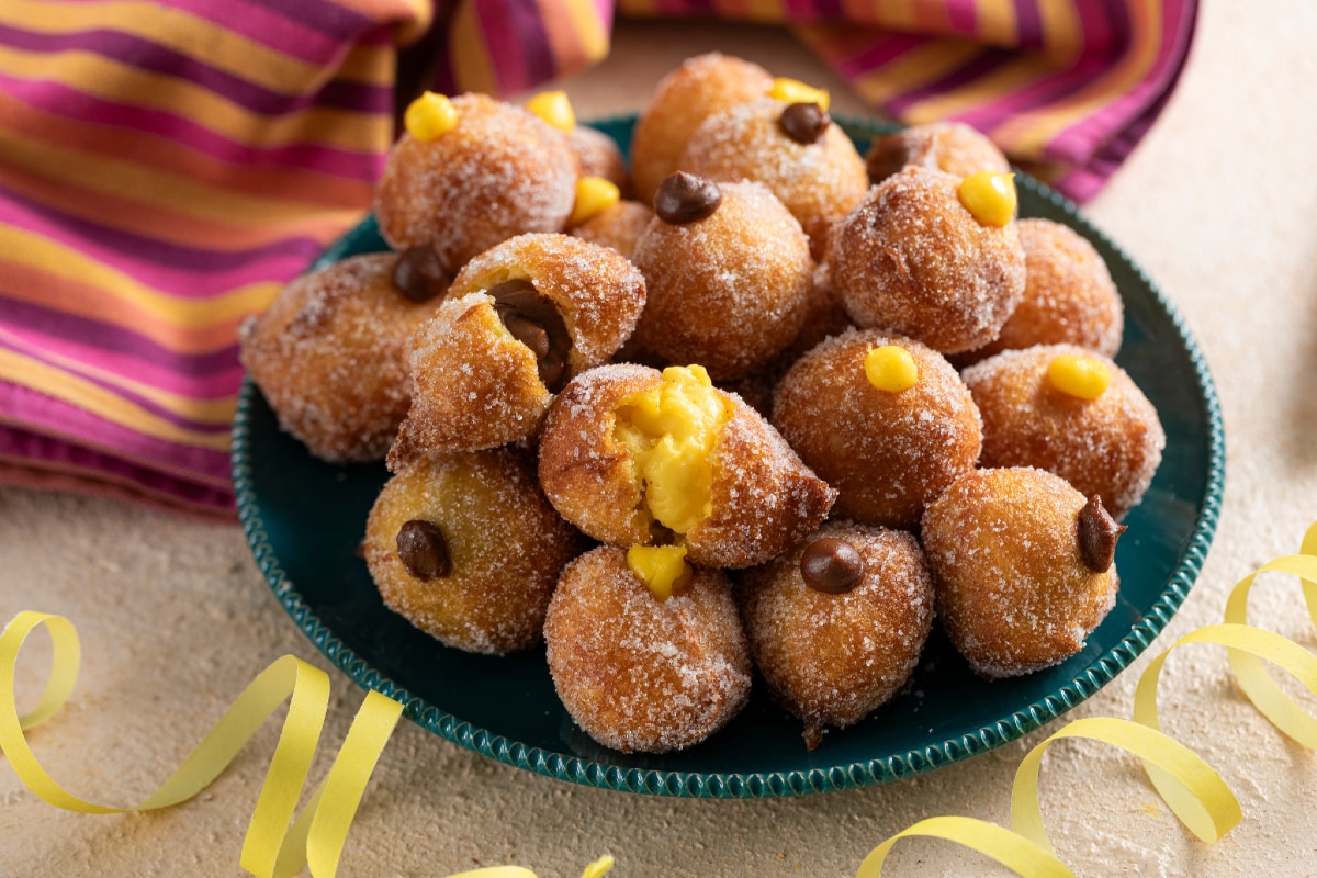 Zeppole aux deux crèmes