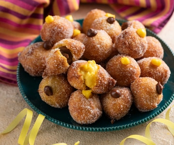 Zeppole aux deux crèmes