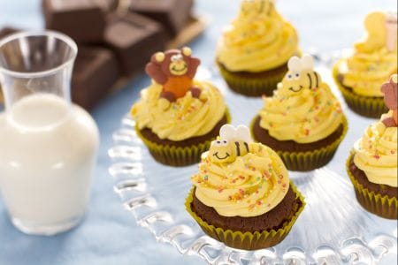 Cupcake au miel décorés
