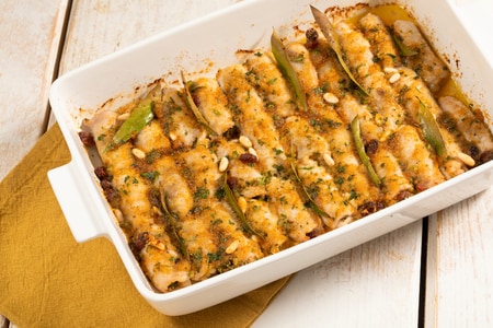 Rôti de porc à la beccafico