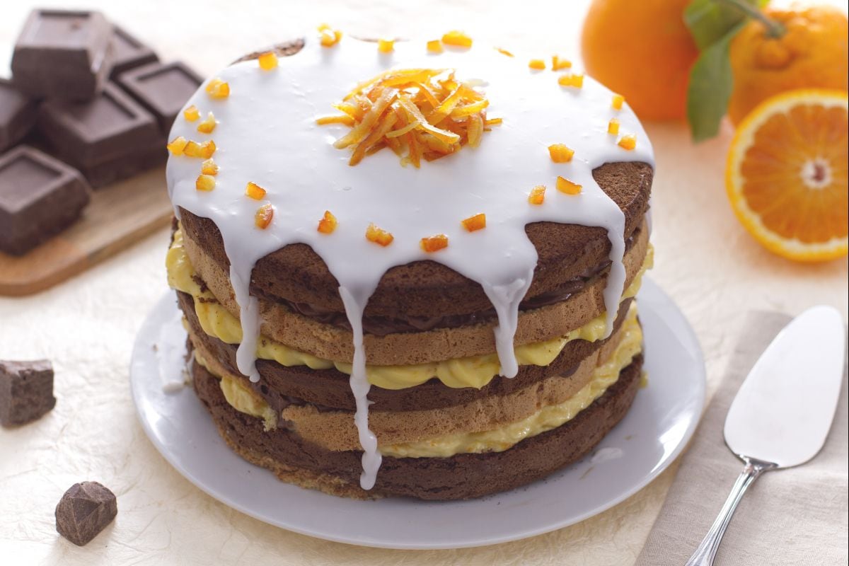 Gâteau double chocolat et orange