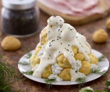 Profiteroles salés à la crème de gruyère