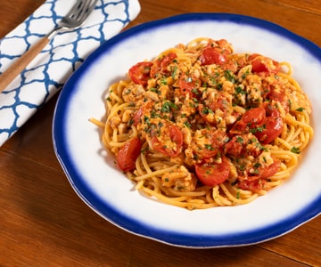 Spaghetti à l'eau folle