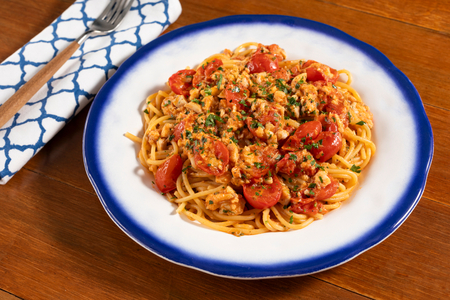 Spaghetti à l'eau folle