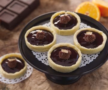 Corbeilles à l'orange et chocolat