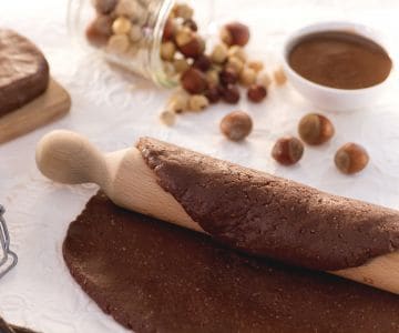 Pâte sablée au cacao et aux noisettes
