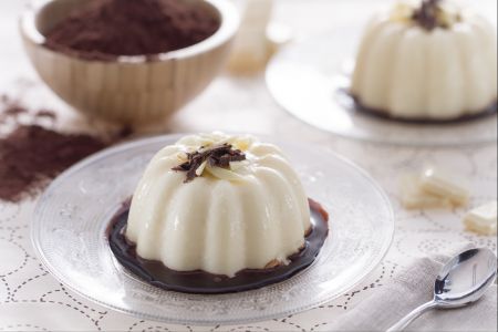Pudding au chocolat blanc