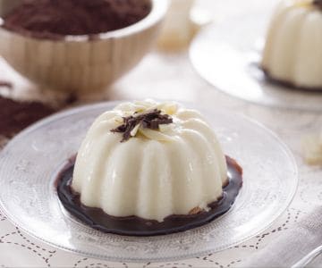 Pudding au chocolat blanc