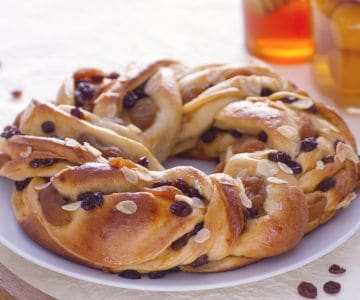 Couronne levée d'abricots et muscat