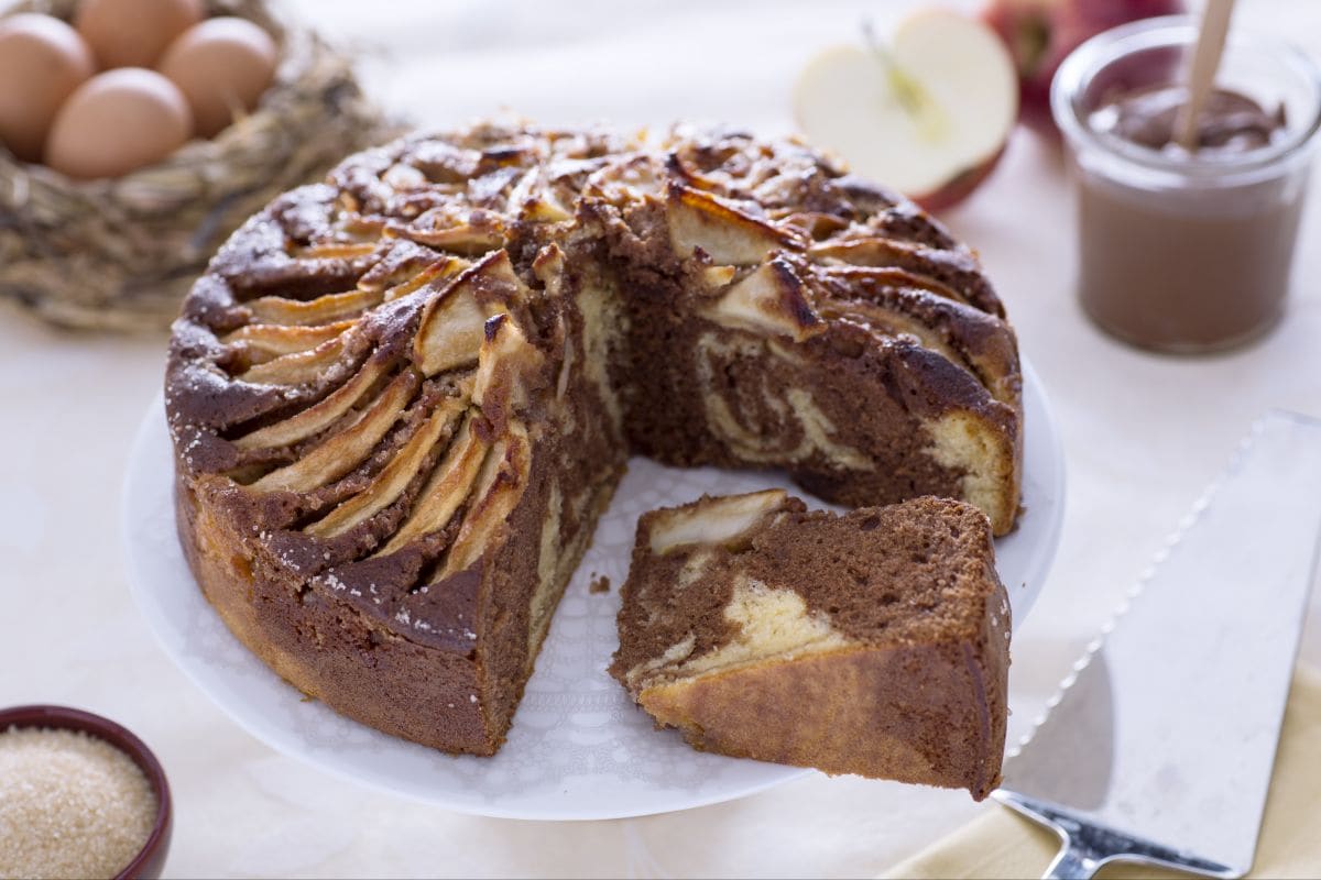 Gâteau aux pommes et Nutella