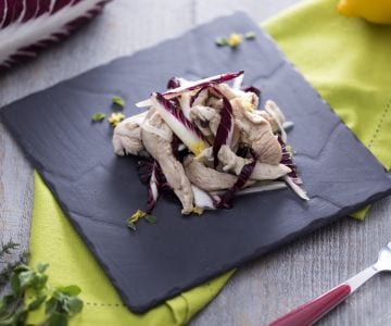 Émincés de poulet au radicchio