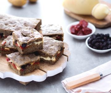 Focaccia de blé brûlé farcie