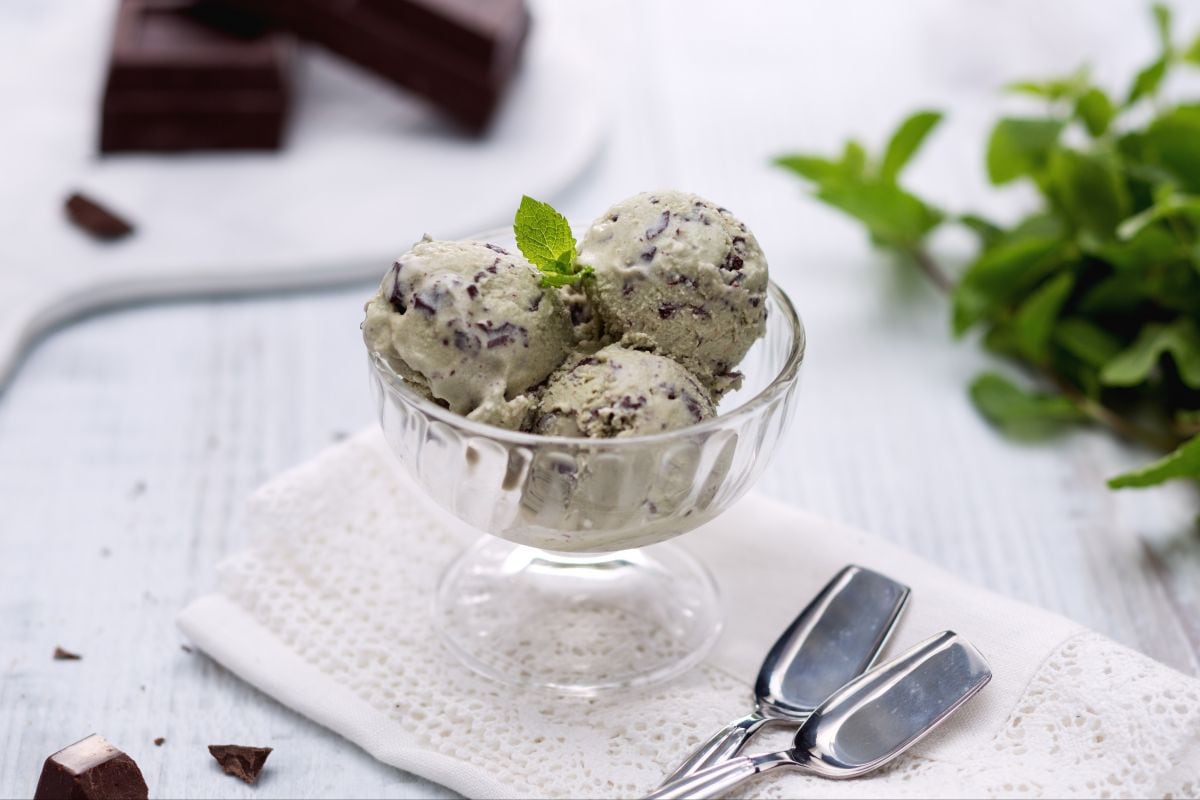 Glace à la menthe et au chocolat