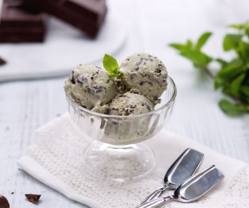 Glace à la menthe et au chocolat
