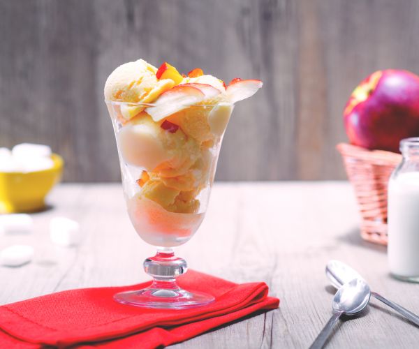 Glace à la pêche