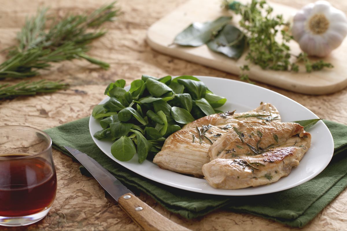 Poitrine de poulet au vinaigre balsamique