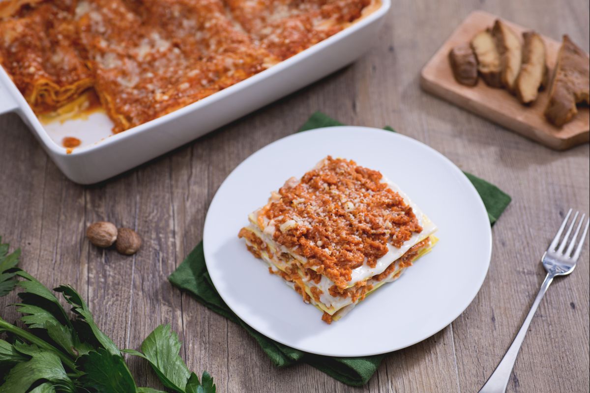 Lasagnes au ragoût de seitan