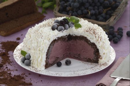 Zuccotto au raisin Isabella