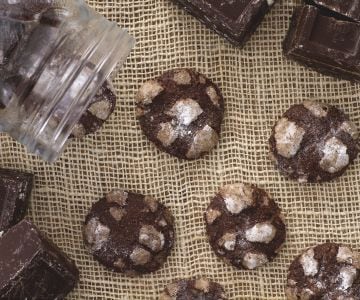 Biscuits craquelés au chocolat