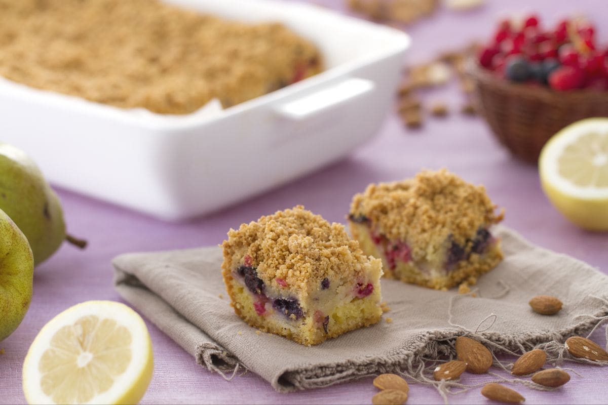 Crumb cake aux poires