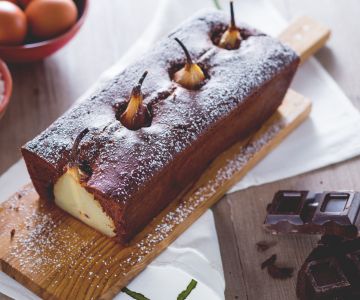 Cake aux poires et chocolat