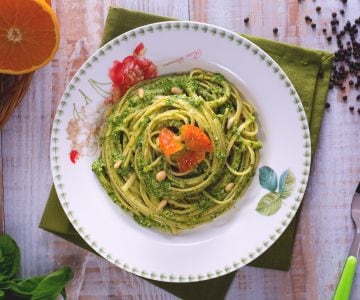 Bavette avec pesto d'agrumes