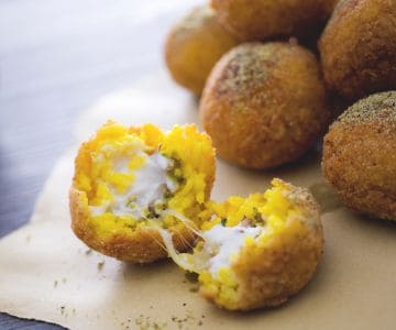 Arancini de riz à la pistache