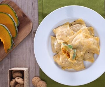 Tortelli de potiron au beurre et sauge