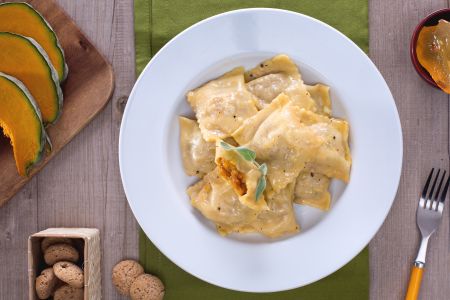Tortelli de potiron au beurre et sauge