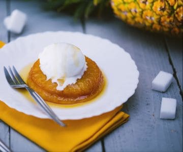 Mini tatin à l'ananas