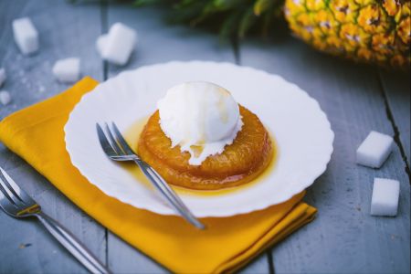 Mini tatin à l'ananas
