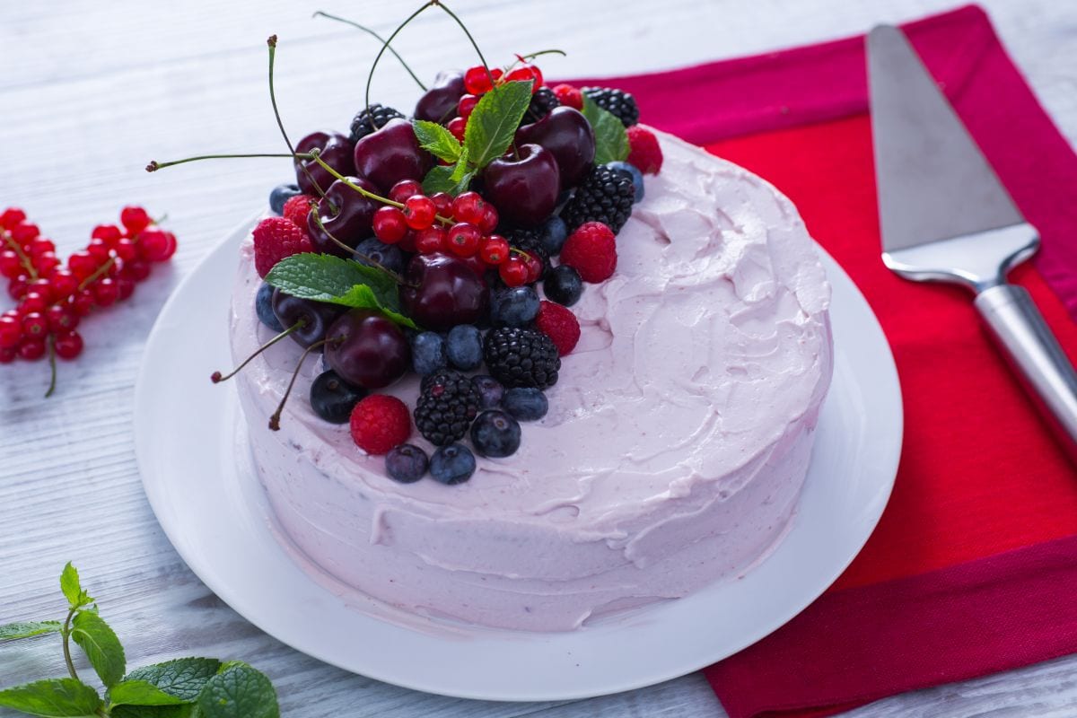 Gâteau d'anniversaire d'été